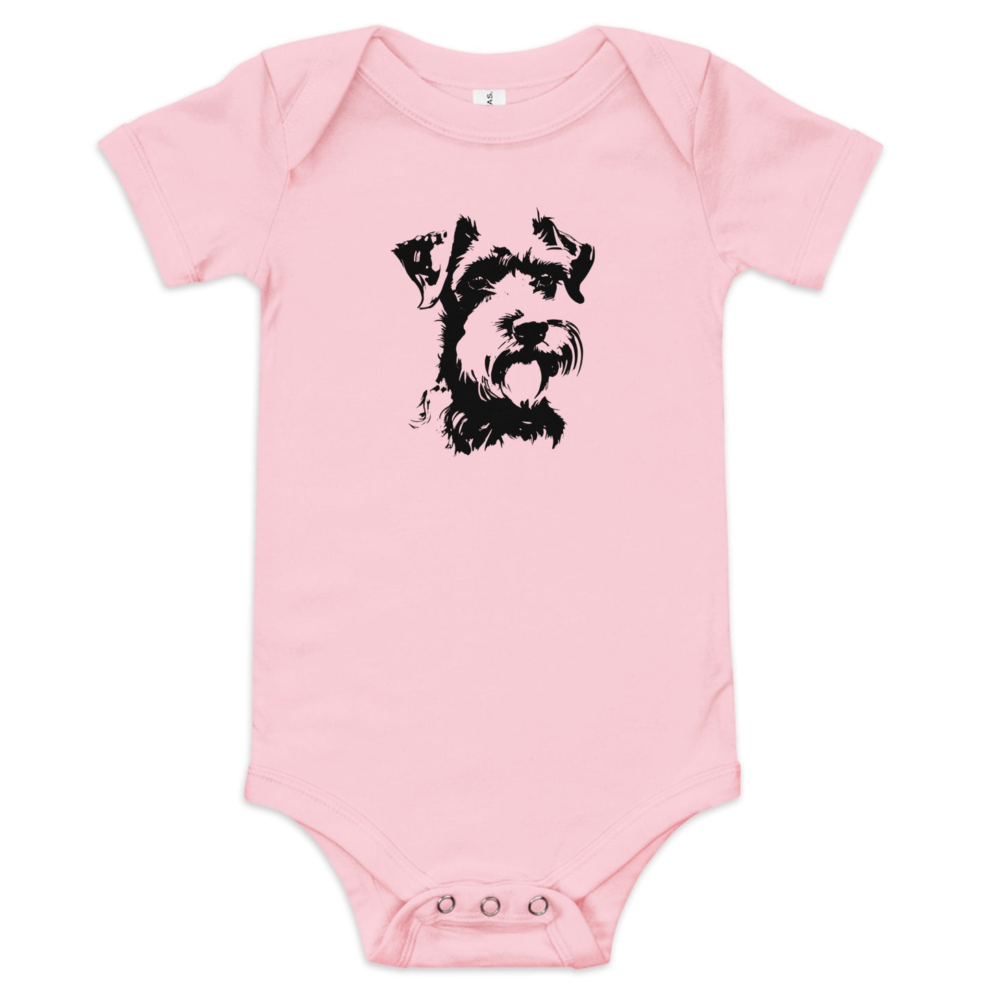 Baby Bodysuit - "Schnauzer silhouette #1"