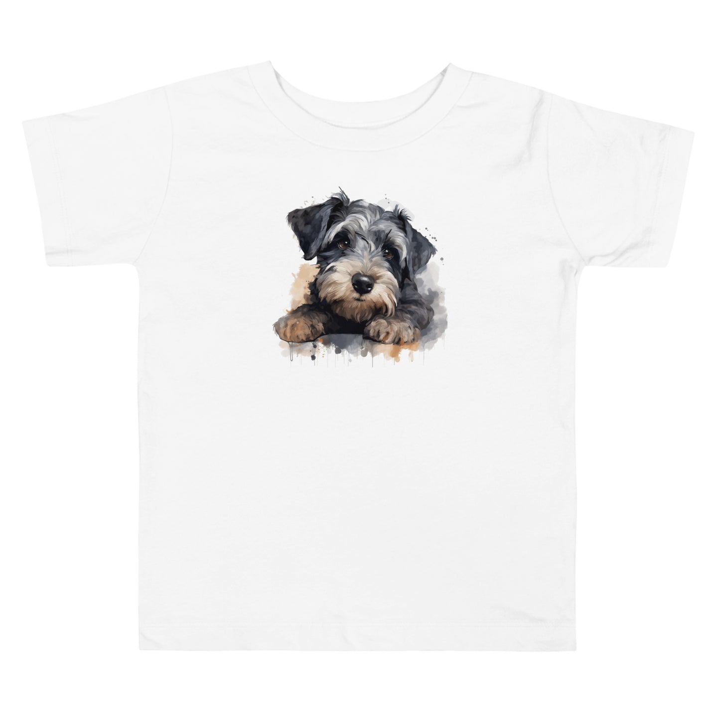 Toddler T-shirt - "Schnauzer watercolour #1"