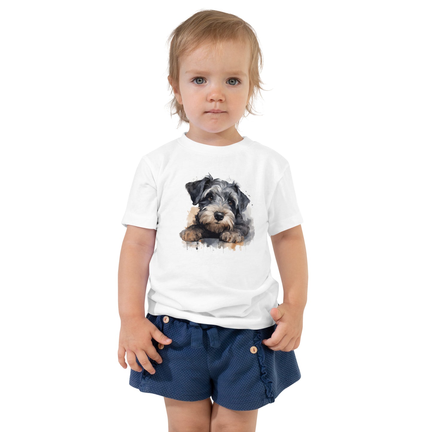 Toddler T-shirt - "Schnauzer watercolour #1"