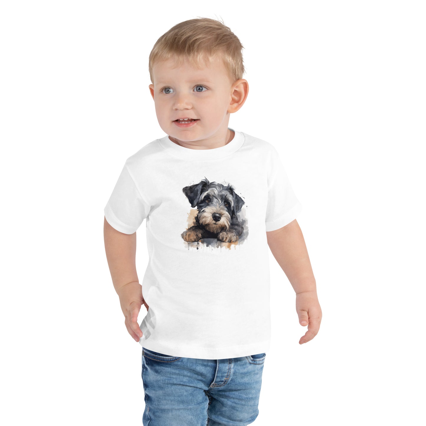 Toddler T-shirt - "Schnauzer watercolour #1"