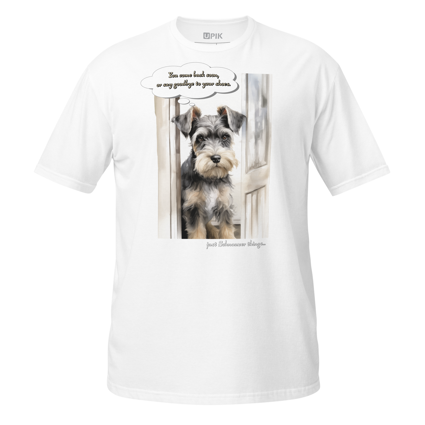 Short-Sleeve Unisex T-Shirt "Schnauzer Goodbye"