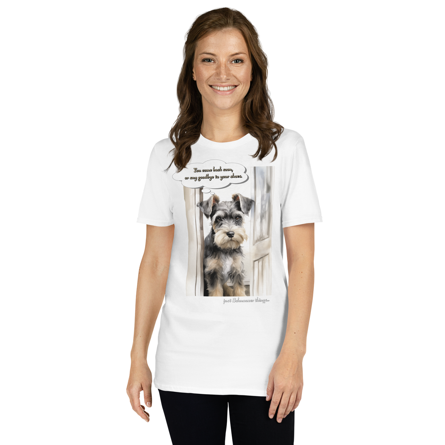 Short-Sleeve Unisex T-Shirt "Schnauzer Goodbye"