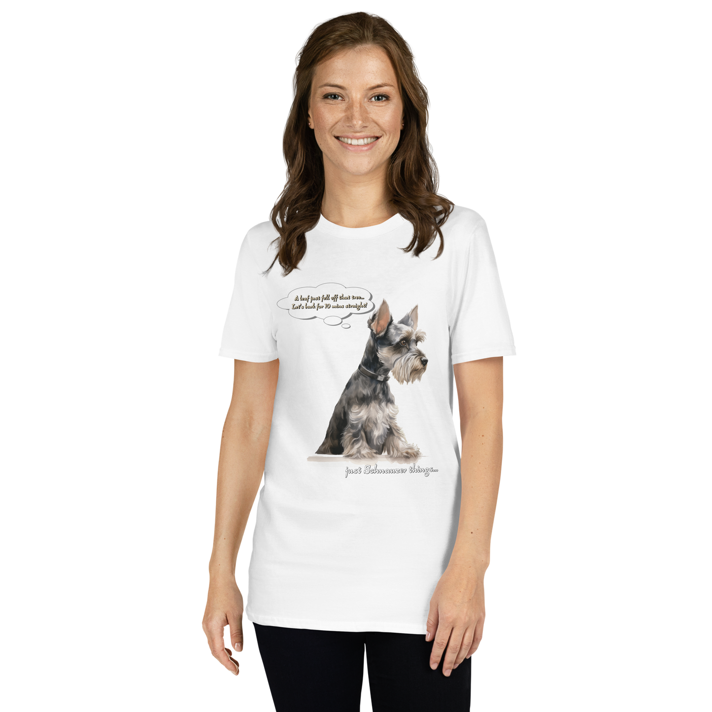 Short-Sleeve Unisex T-Shirt "Schnauzer's Day"