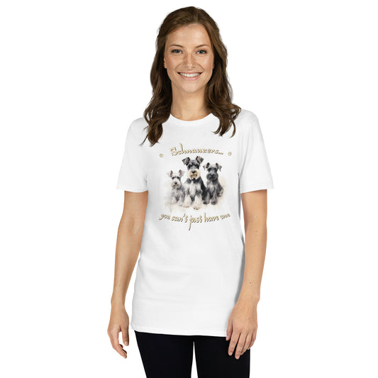 Short-Sleeve Unisex T-Shirt "More Schnauzers"