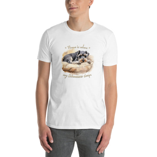 Short-Sleeve Unisex T-Shirt "Schnauzer home"