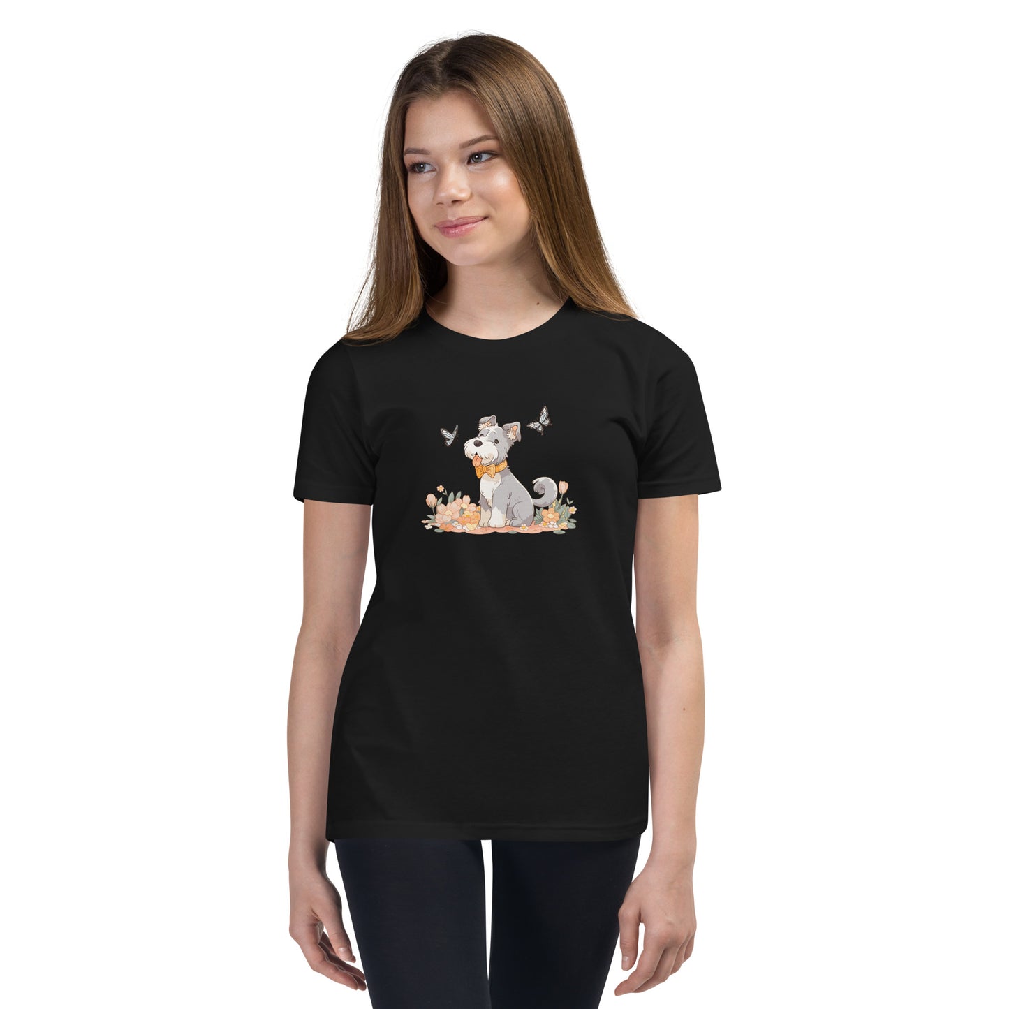 Unisex Youth T-Shirt - "Schnauzer Chibi #4"