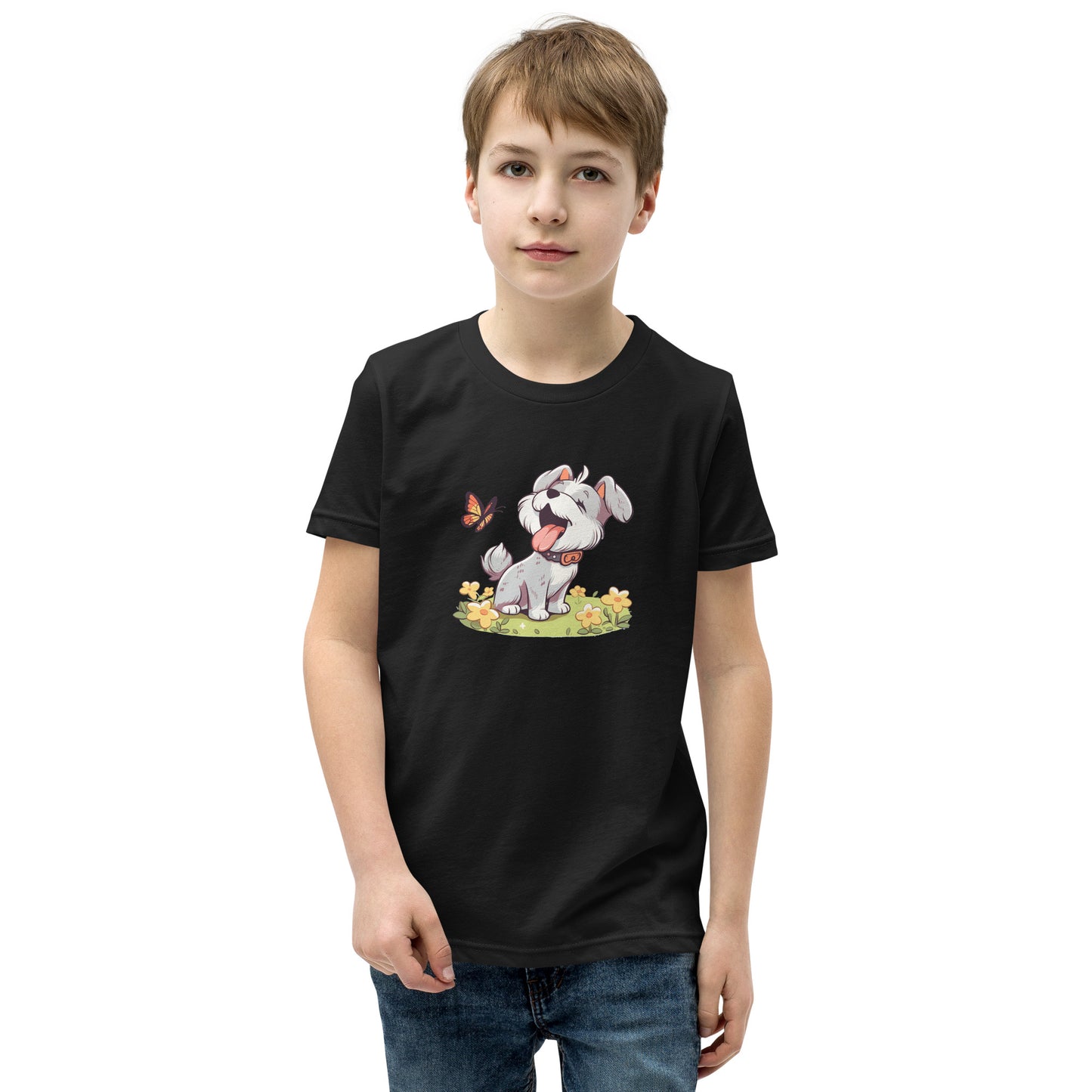 Unisex Youth T-Shirt - "Schnauzer Chibi #5"