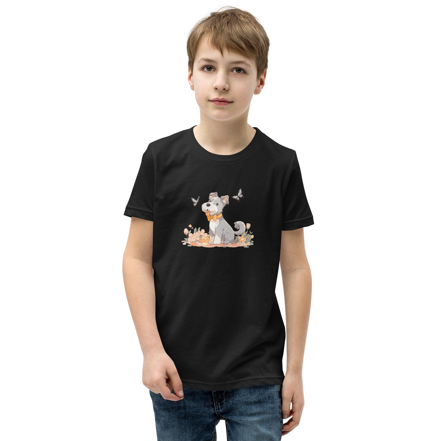 Unisex Youth T-Shirt - "Schnauzer Chibi #4"