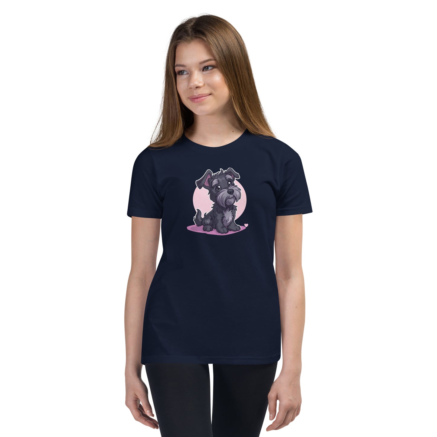 Unisex Youth T-Shirt - "Schnauzer Chibi #1"