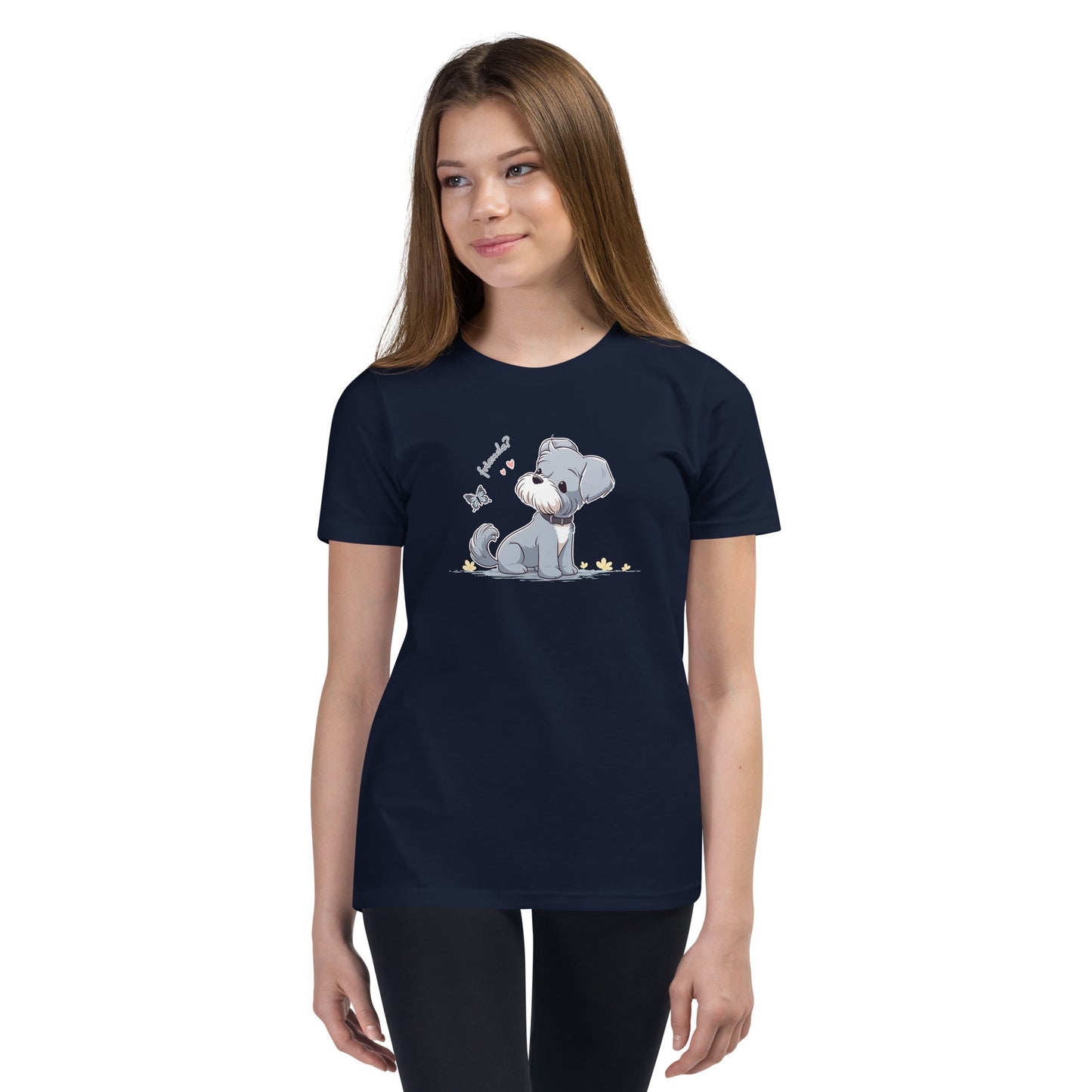 Unisex Youth T-Shirt - "Schnauzer Chibi #3"