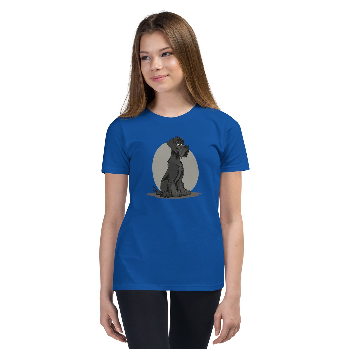 Unisex Youth T-Shirt - "Schnauzer Chibi #2"