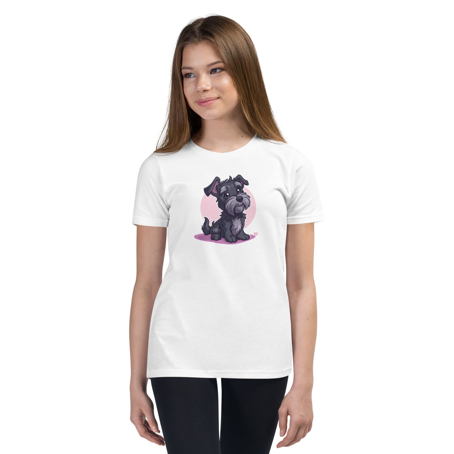 Unisex Youth T-Shirt - "Schnauzer Chibi #1"