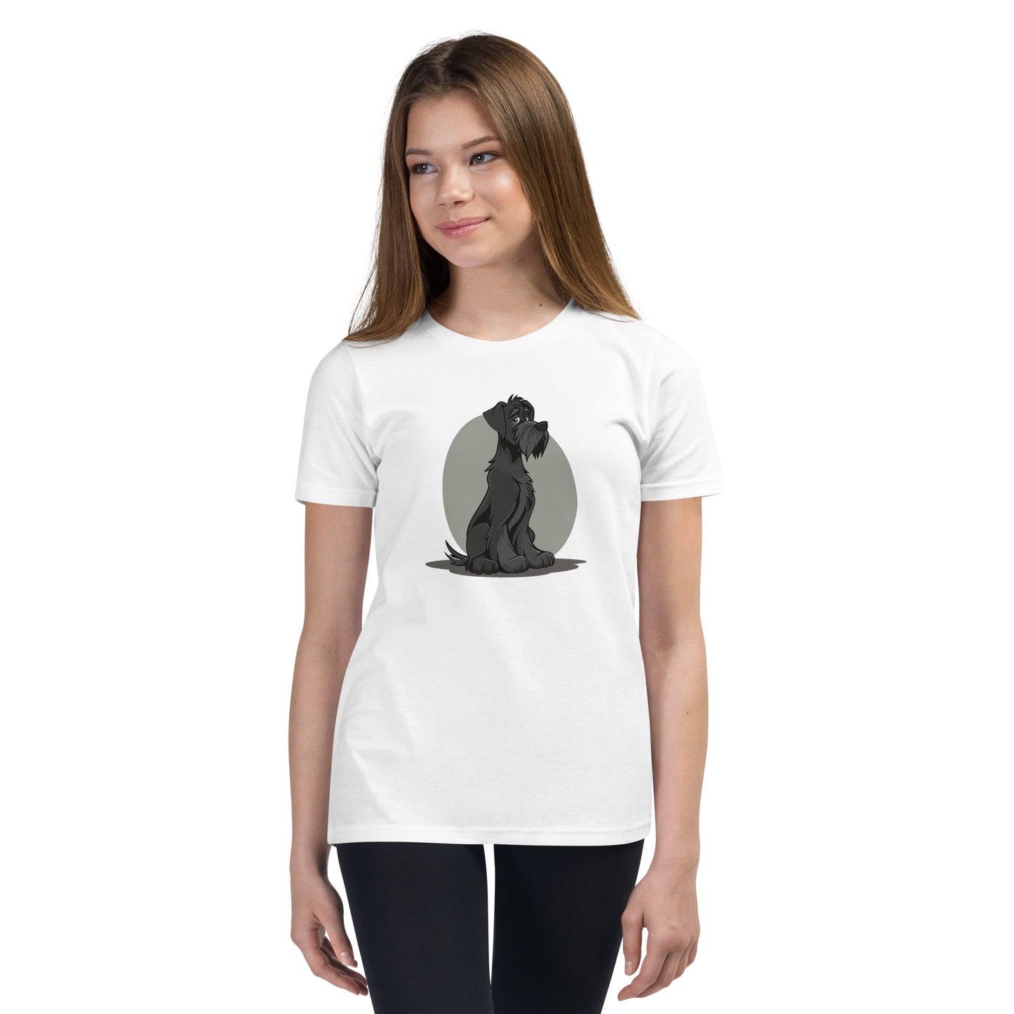 Unisex Youth T-Shirt - "Schnauzer Chibi #2"