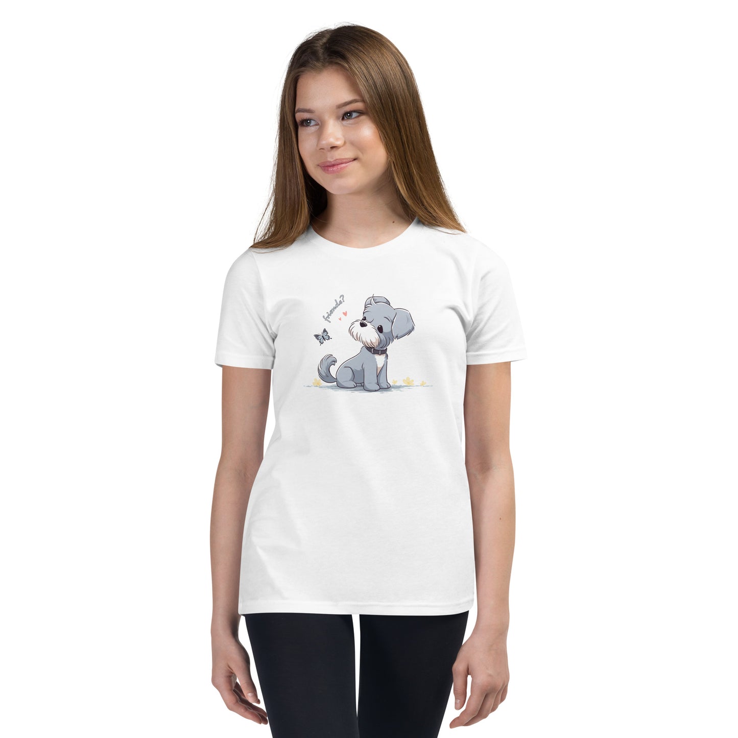 Unisex Youth T-Shirt - "Schnauzer Chibi #3"