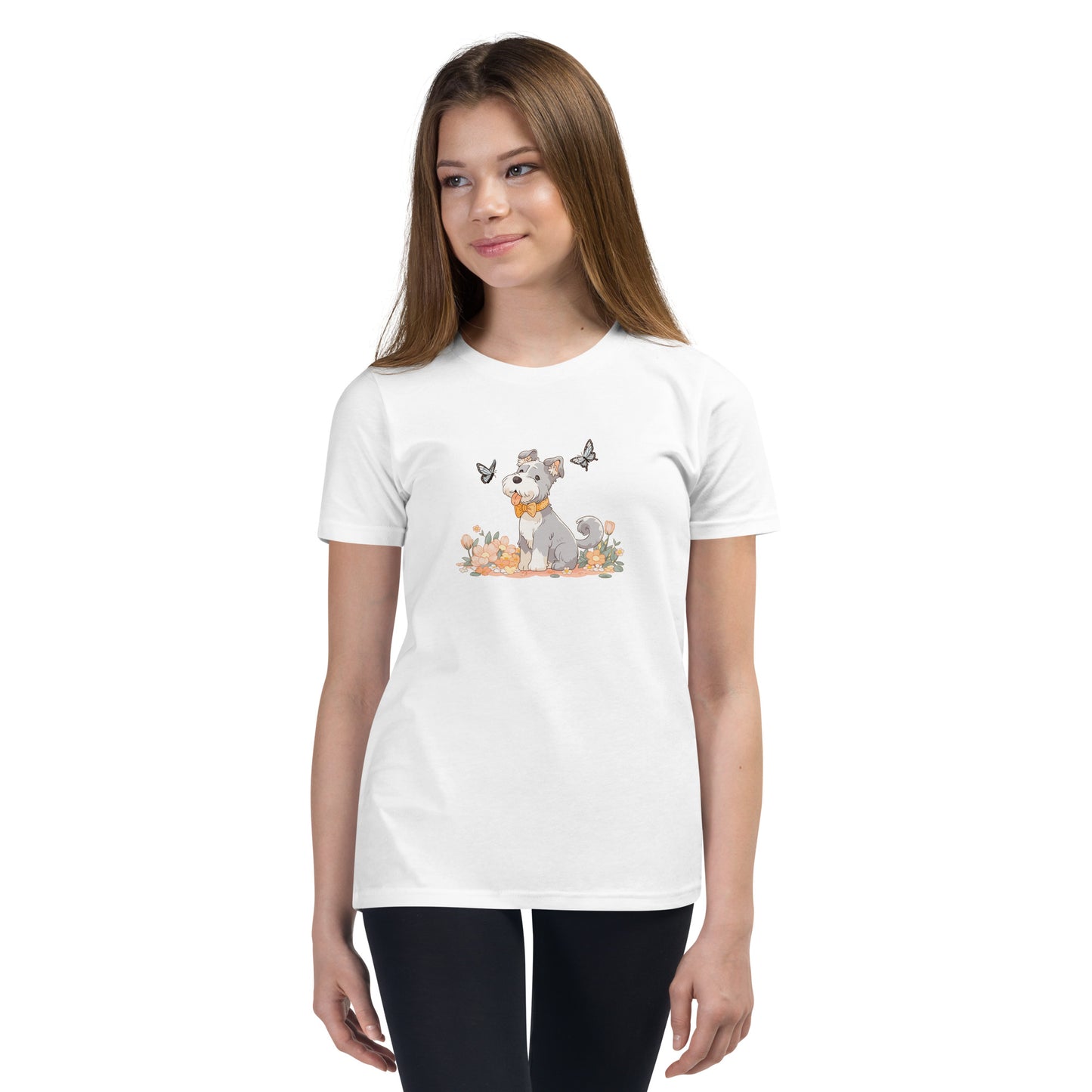 Unisex Youth T-Shirt - "Schnauzer Chibi #4"