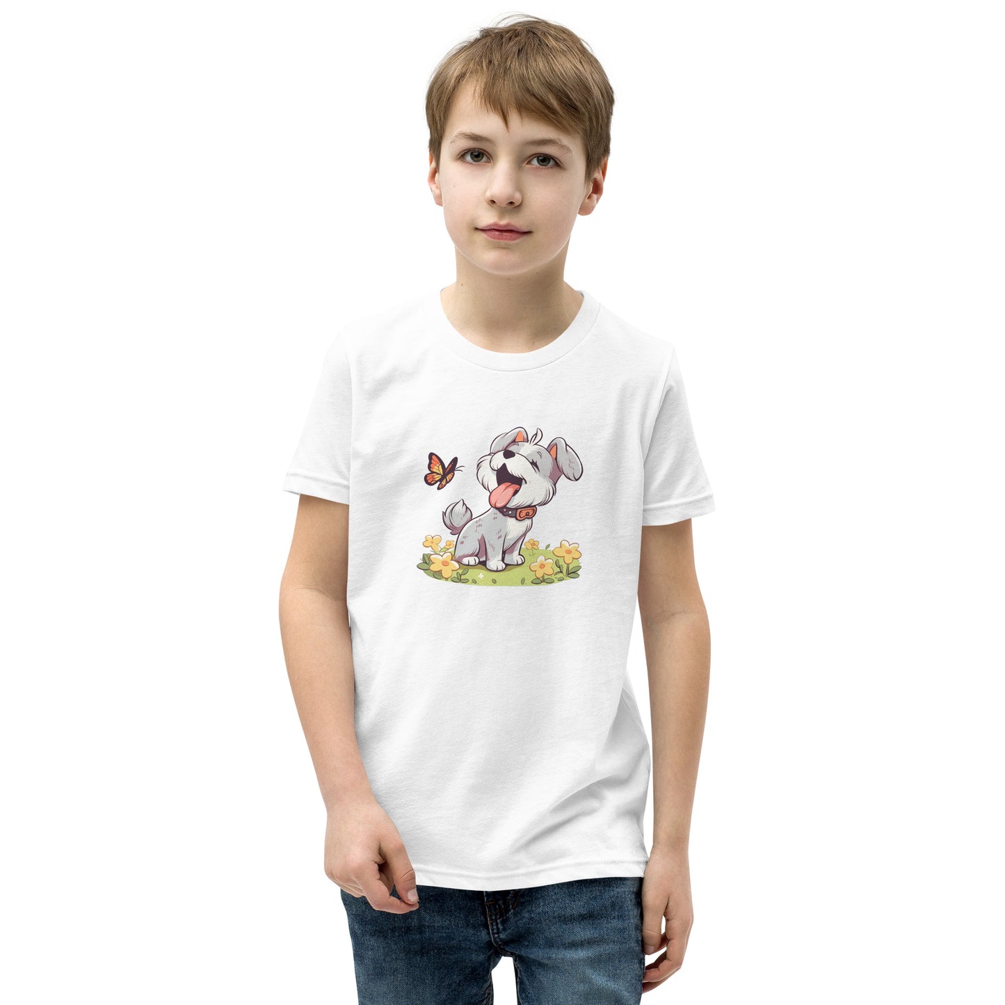 Unisex Youth T-Shirt - "Schnauzer Chibi #5"