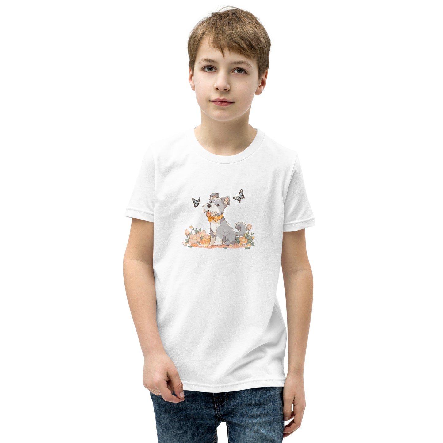 Unisex Youth T-Shirt - "Schnauzer Chibi #4"