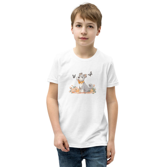 Unisex Youth T-Shirt - "Schnauzer Chibi #4"