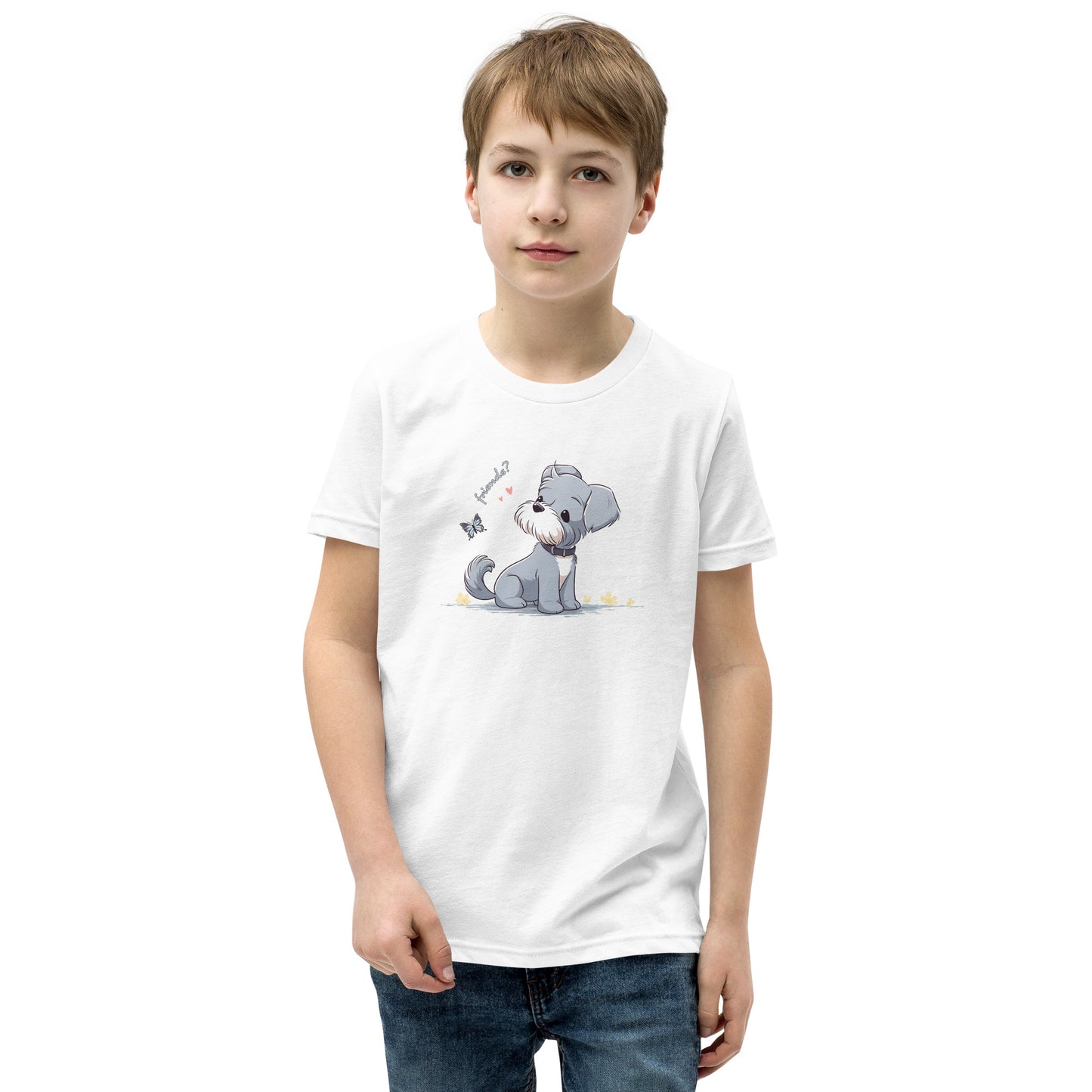 Unisex Youth T-Shirt - "Schnauzer Chibi #3"