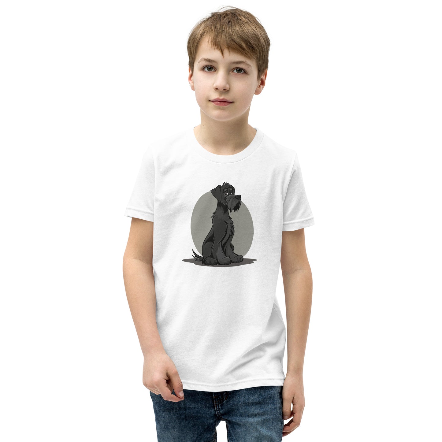 Unisex Youth T-Shirt - "Schnauzer Chibi #2"