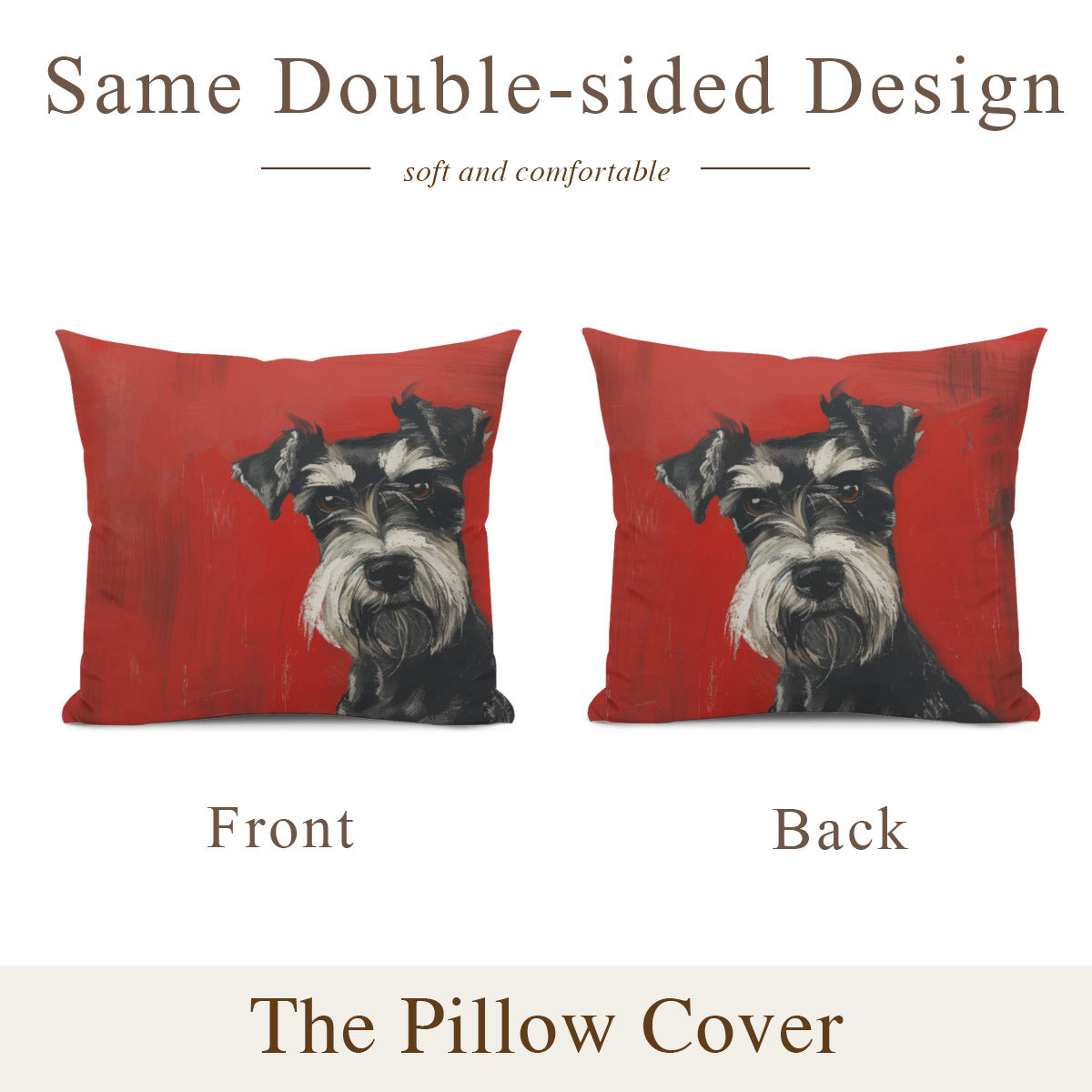 Schnauzer Pillow - "Standard #1"