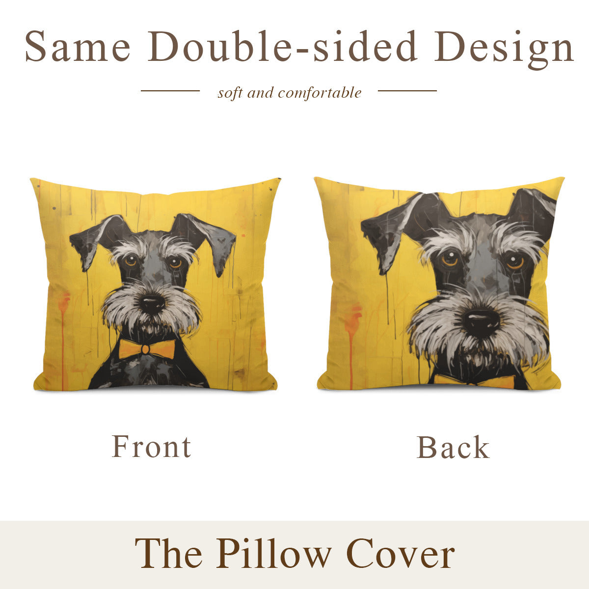 Schnauzer Pillow - "Mini #2"