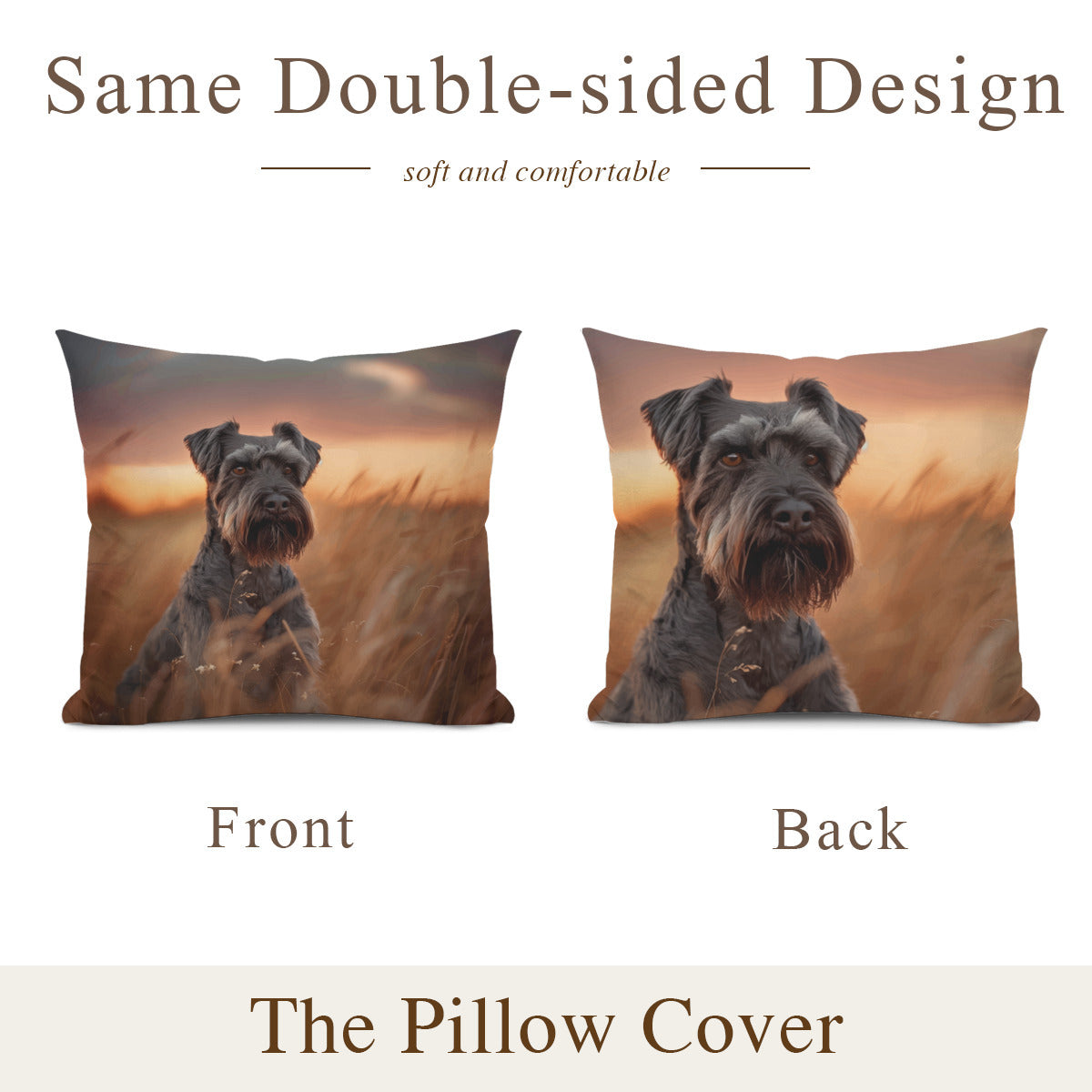 Schnauzer Pillow - "Standard #2"