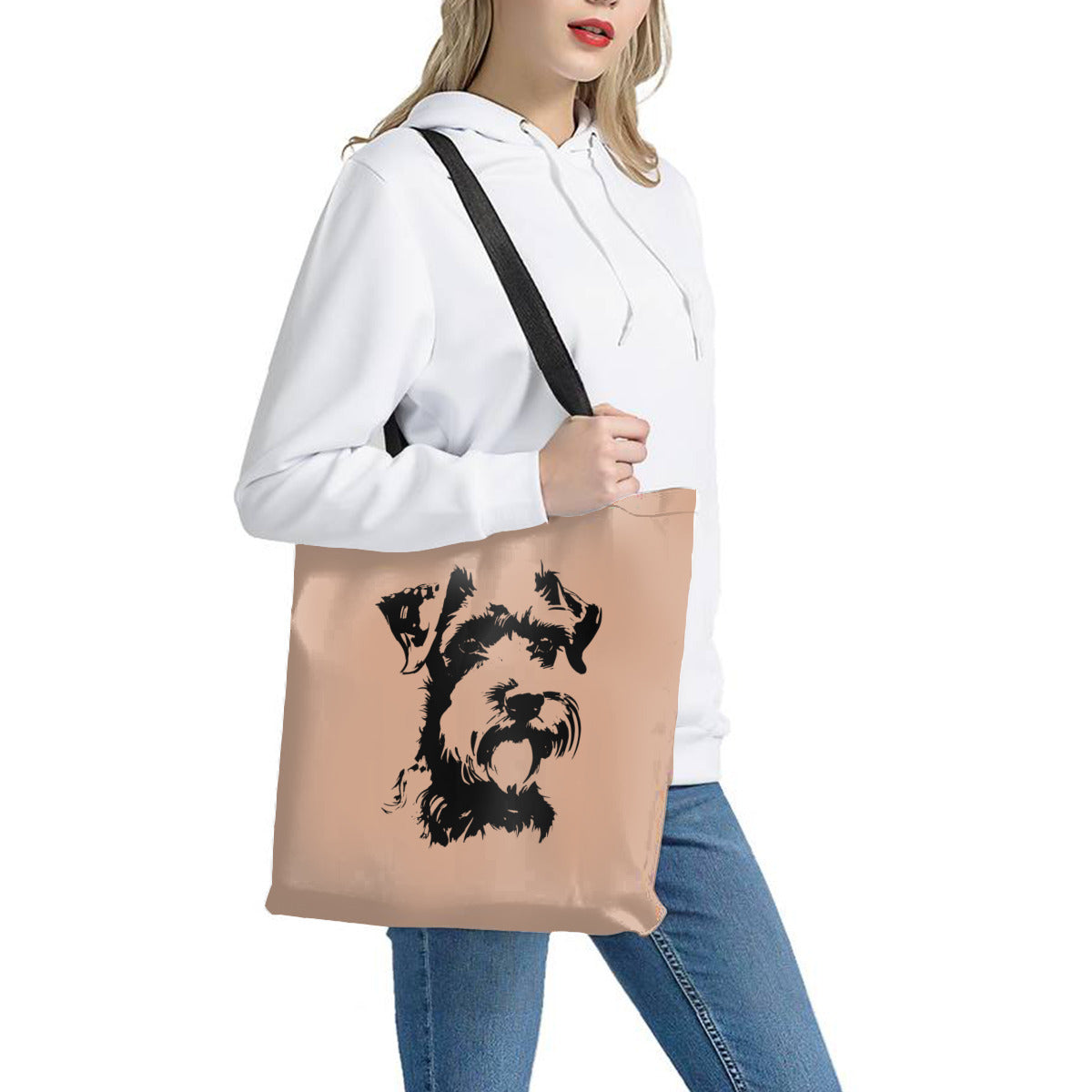 Shopping bag - Schnauzer silhouette (multiple colour options)