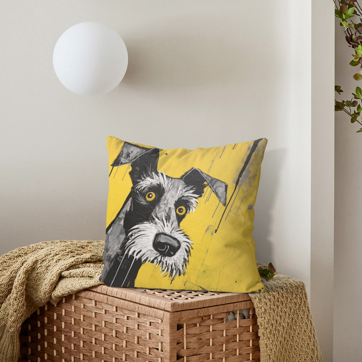 Schnauzer Pillow - "Mini #1"