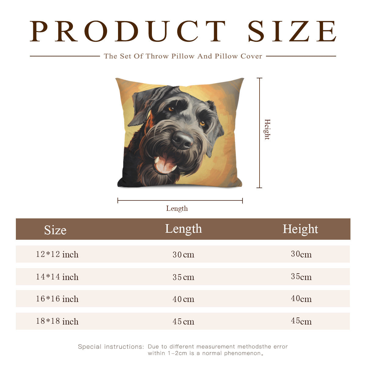 Schnauzer Pillow - "Giant #2"