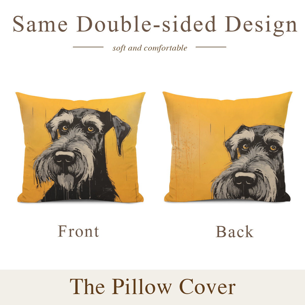 Schnauzer Pillow - "Giant #1"