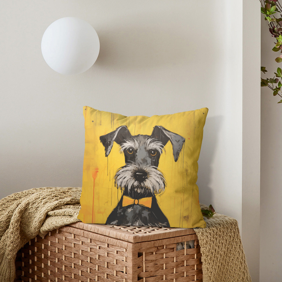 Schnauzer Pillow - "Mini #2"