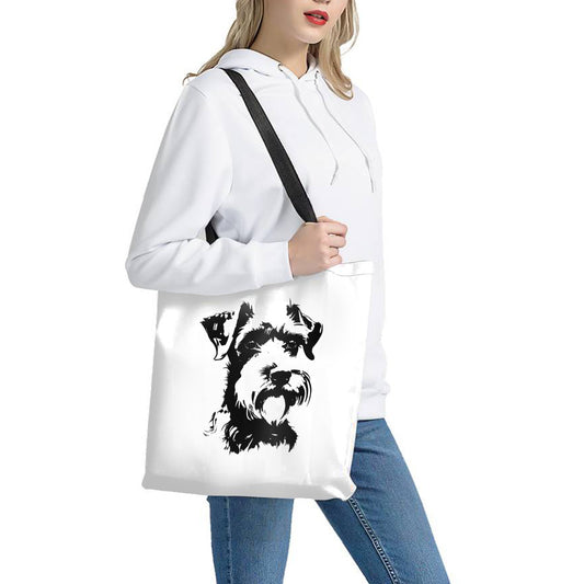 Shopping bag - Schnauzer silhouette (multiple colour options)