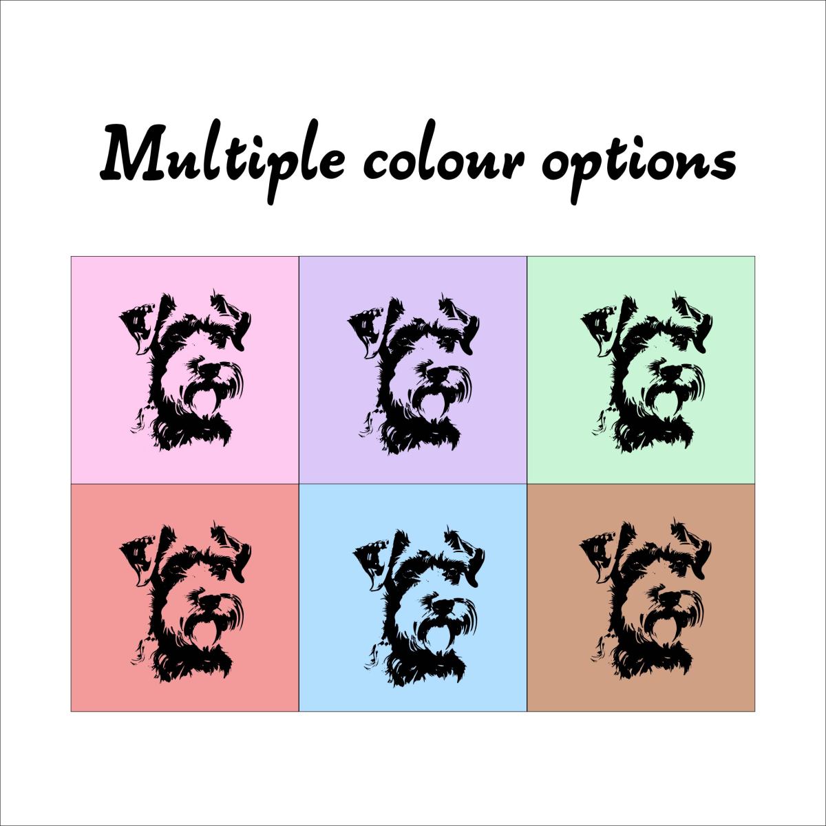 Shopping bag - Schnauzer silhouette (multiple colour options)