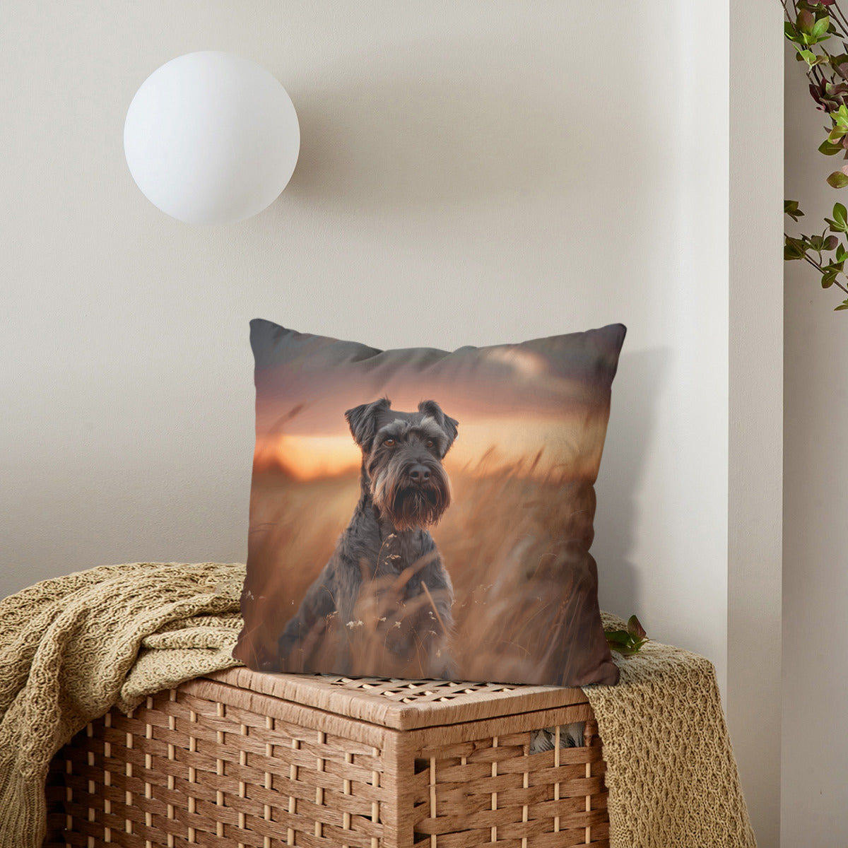 Schnauzer Pillow - "Standard #2"